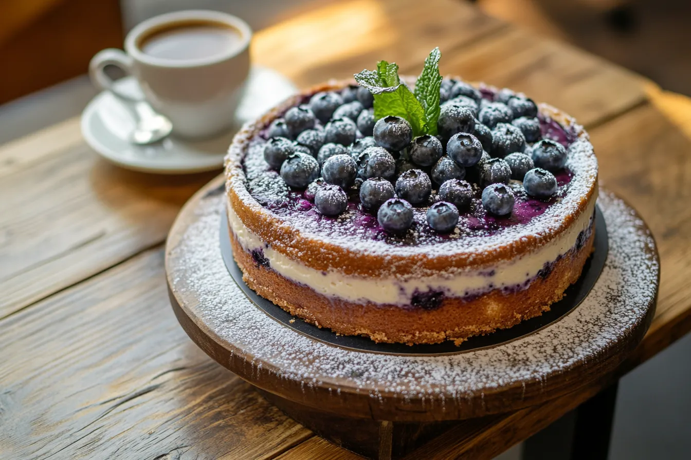 blueberry cheesecake cake